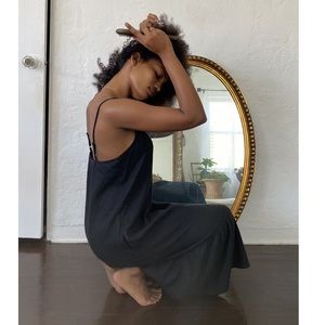 NWT - Urban Renewal Eco Linen Ruffle Midi Dress